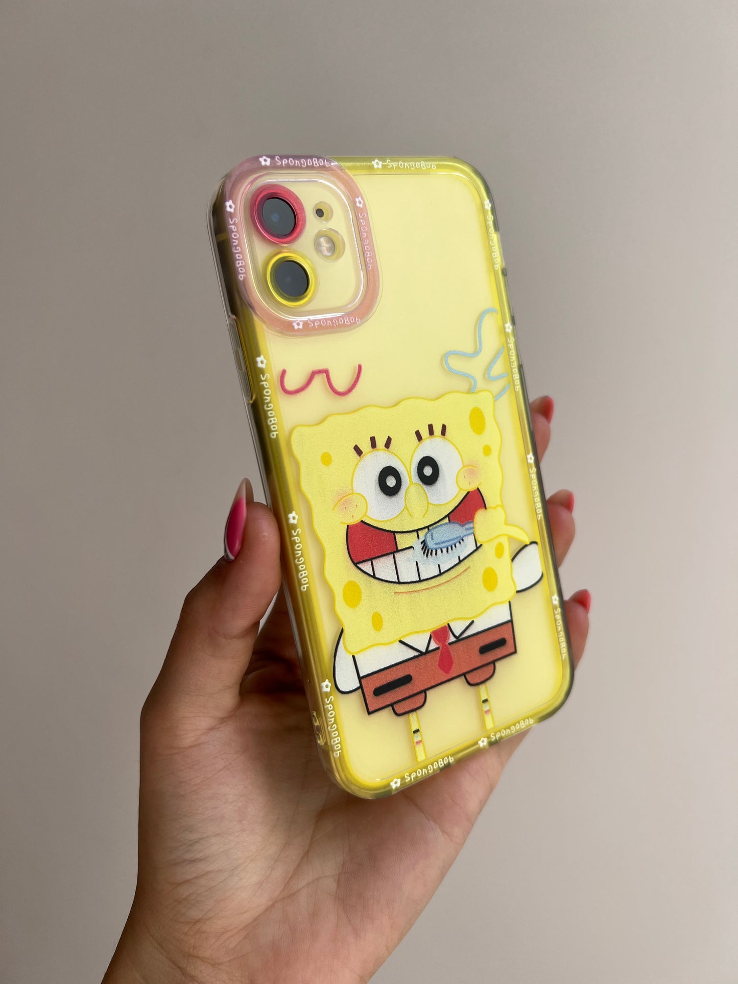 Carcasas Bob Esponja (transparente)⚡️ SALE