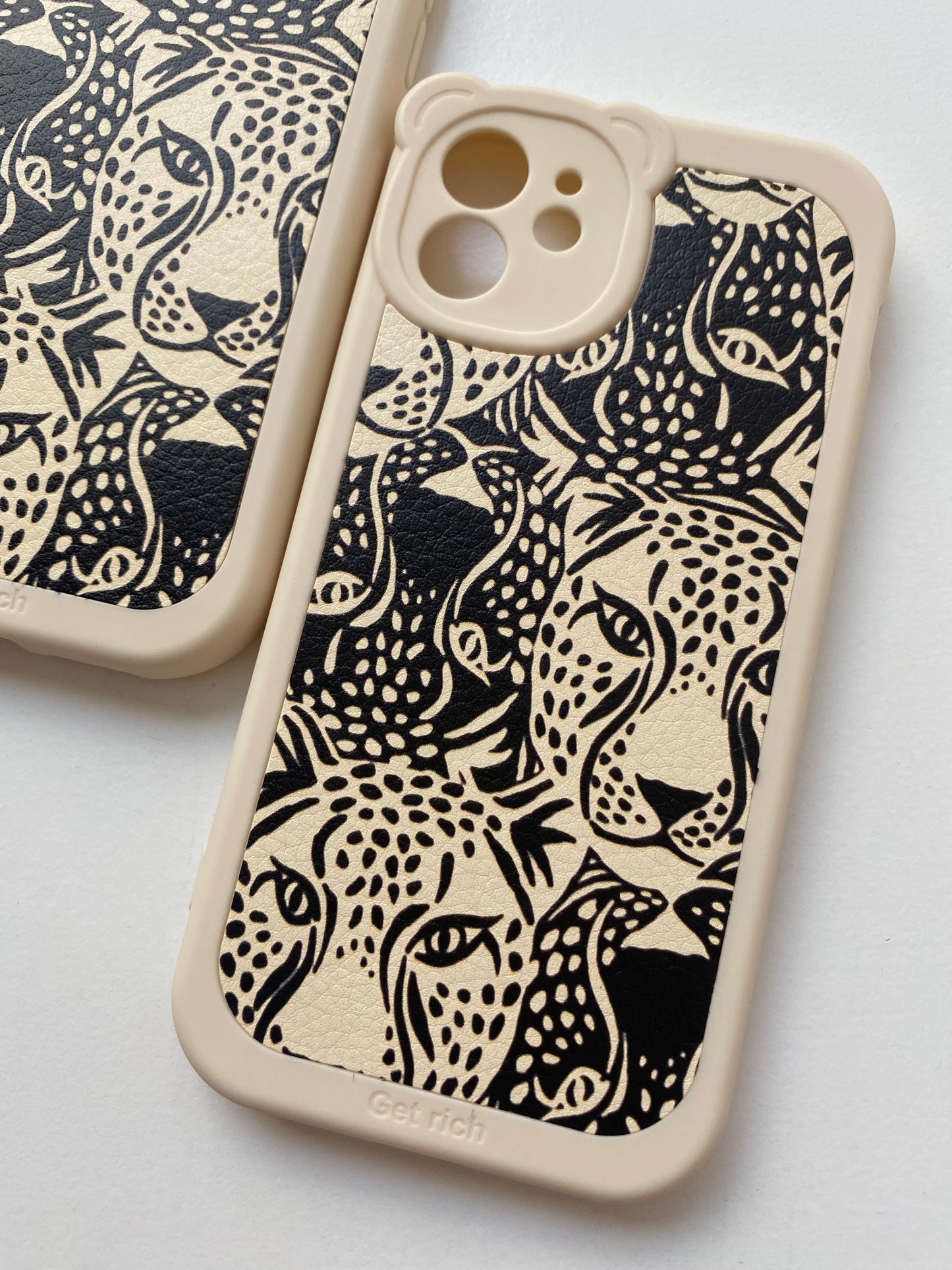 Carcasa diseño Leopardo (negro) SALE!