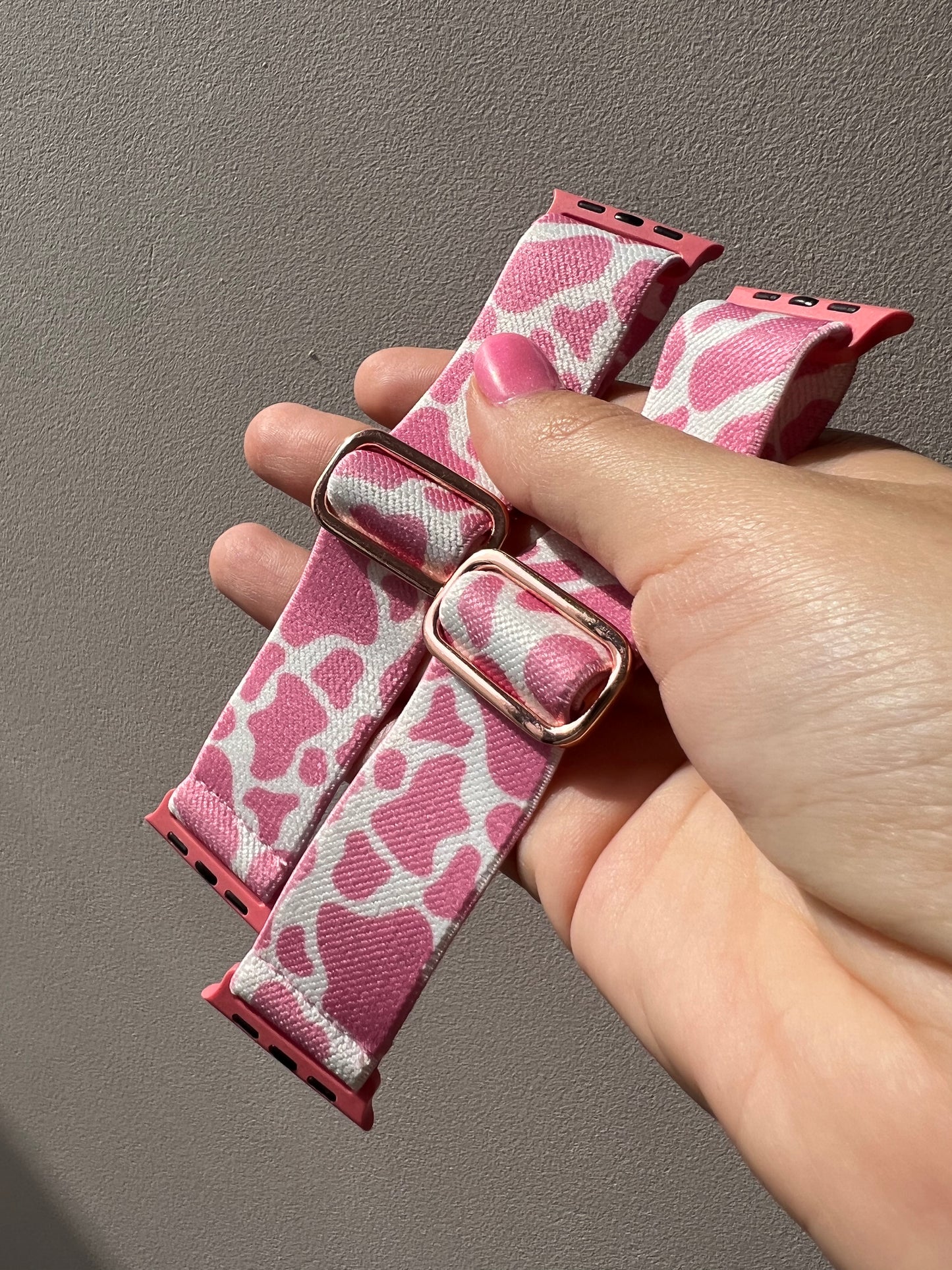 Correa diseño vaquita pink para AppleWatch