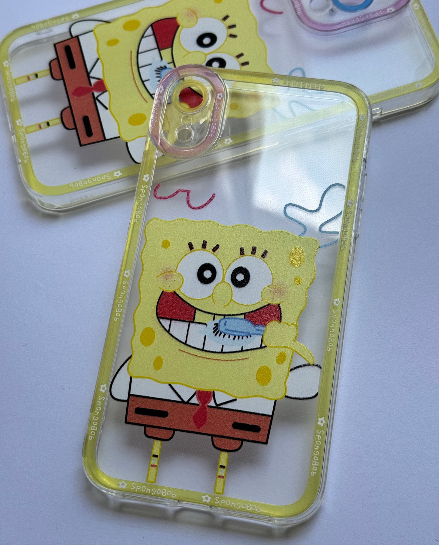 Carcasas Bob esponja (transparentes)