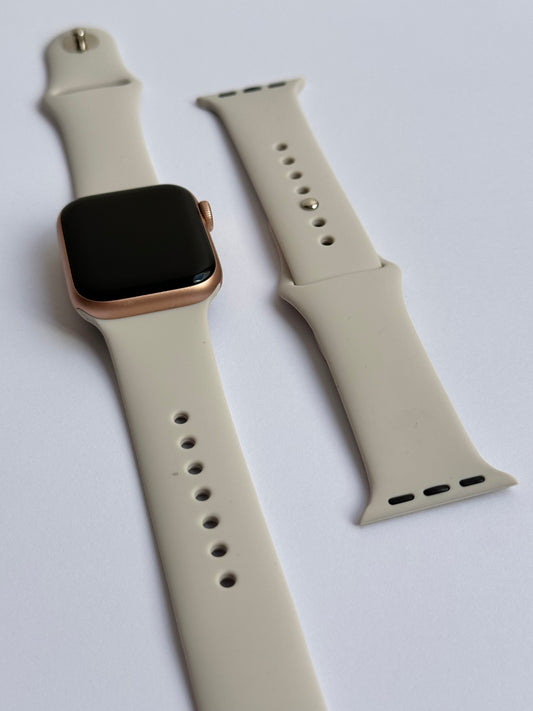 Correa AppleWatch de silicona: Beige⌚️(38/40/41 mm)