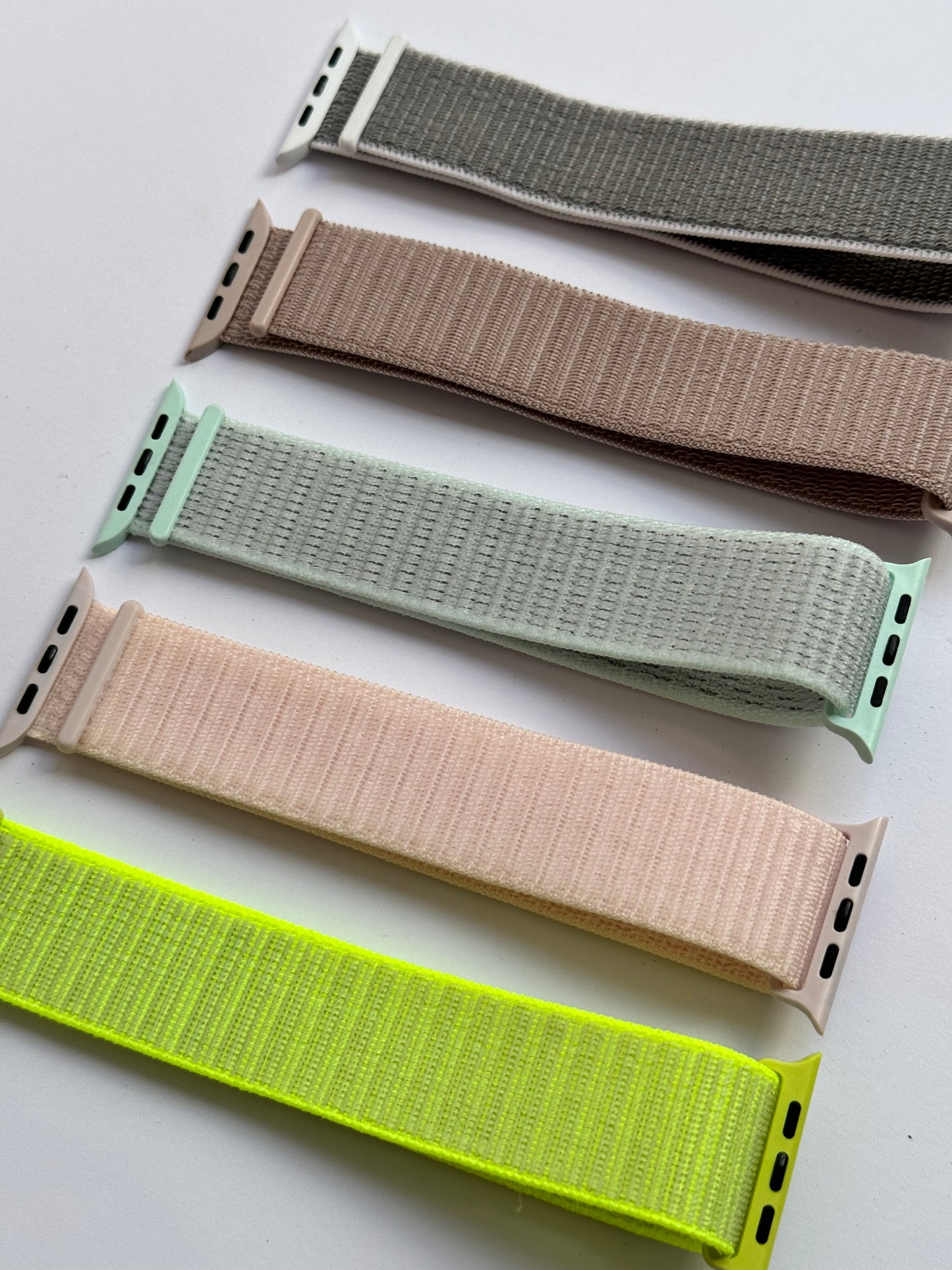 Correas nylon + velcro, para AppleWatch 42/44/45/49 mm⌚️