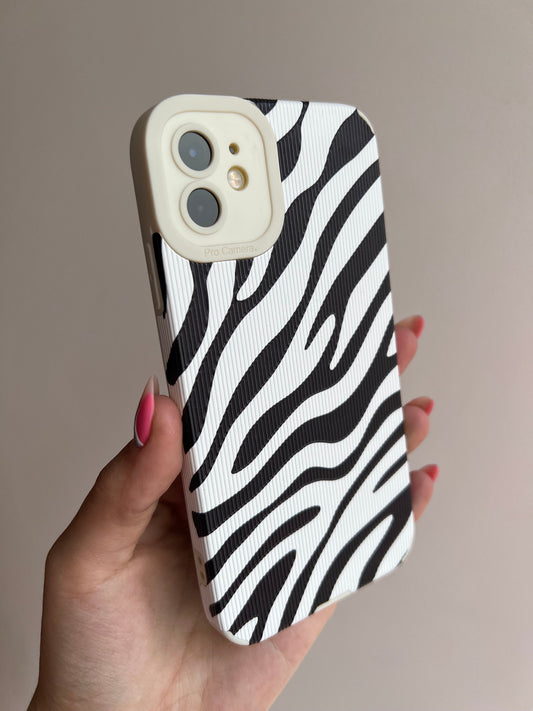 Carcasa zebra (borde blanco) SALE!