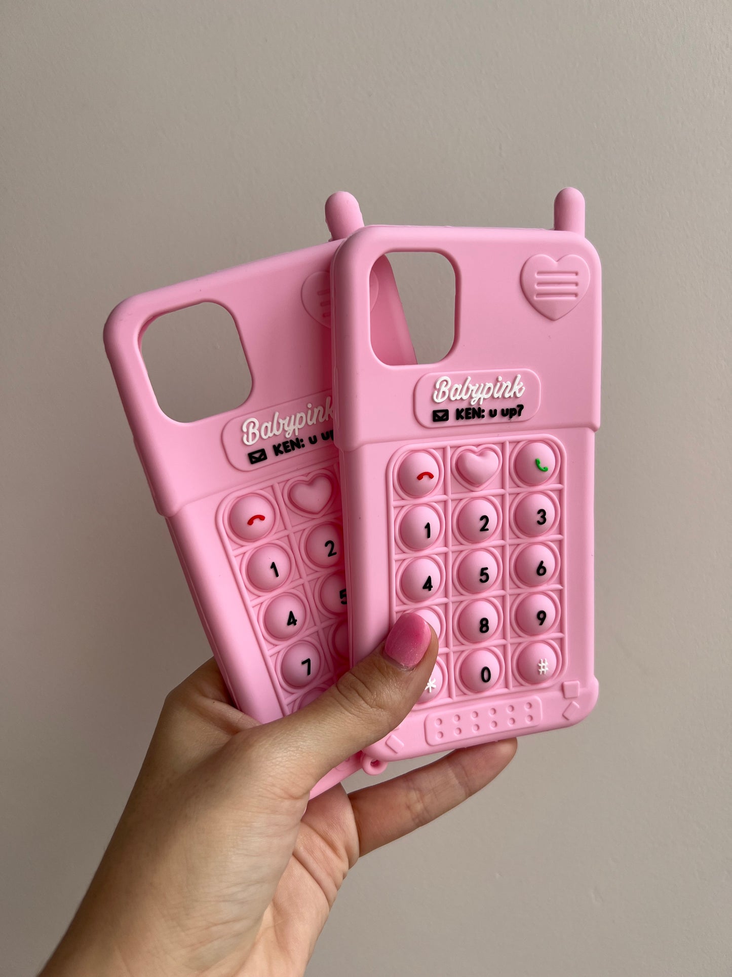 Carcasas phone rosado 📱